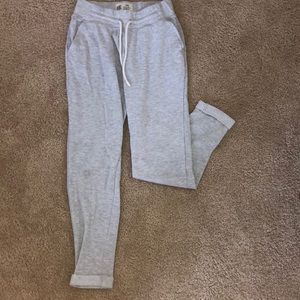 Grey sweatpants